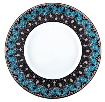 Deshoulieres Dhara Peacock Charger Plate