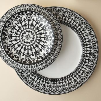 Caskata Casablanca Black Dinner Plate 10.75"D - Image 2