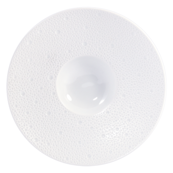 Bernardaud Ecume White Pacific coupe 9"