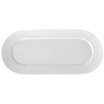 Bernardaud Ecume White Rectangular Cake Platter 15"L