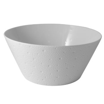 Bernardaud Ecume White Large Salad Bowl 11", 120 oz.