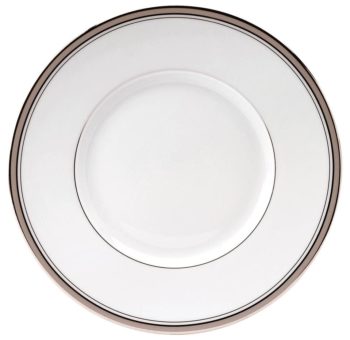 Deshoulieres Excellence Grey Dessert Plate Large Rim