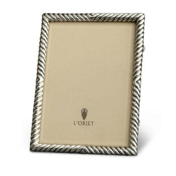 L'Objet Deco Twist 8 x 10" Frame Platinum