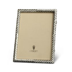 L'Objet Deco Twist 5 x 7 Frame Platinum