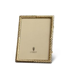 L'Objet Deco Twist 4 x 6" Frame Gold