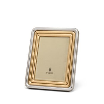 L'Objet Concorde Frame 4 x 6" Gold & Platinum
