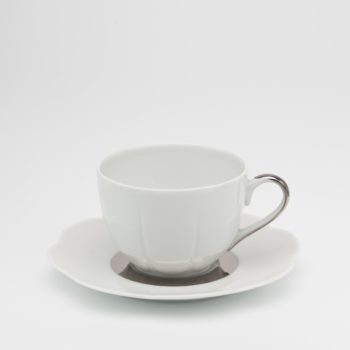 Royal Limoges Fleur't Shiny Platinum Tea Saucer