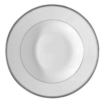 Raynaud Fontainebleau w/Platinumt Filet French Rim Soup Plate 9.0"