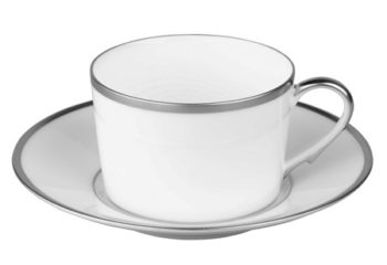 Raynaud Fontainebleau Platinum w/Marly Filet Tea Cup 8.5 oz.