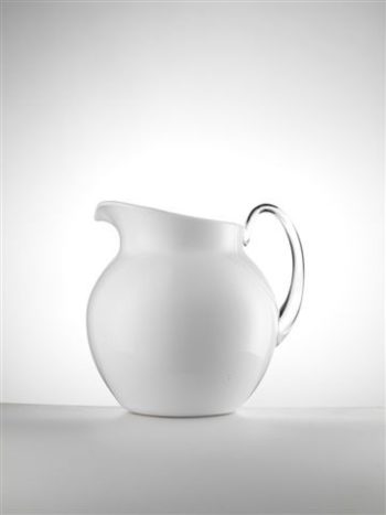 Mario Luca Giusti Palla Glazed White Pitcher 8.25"H