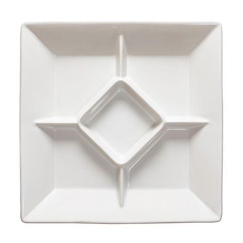 Casafina Cook & Host Square Appetizer Tray White 13.25"SQ