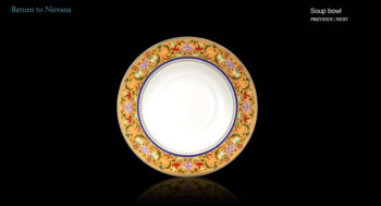 Jacqueline Cambata Nirvana French Rim Soup Bowl 8.7"