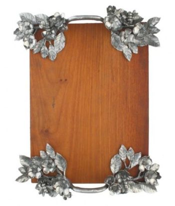 Vagabond House Bee and Flowers Serving Tray 16"L x 12"W