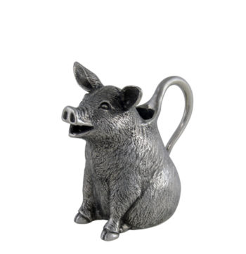 Vagabond House Pig Creamer 2.25"W x 4"L x 3.75"T