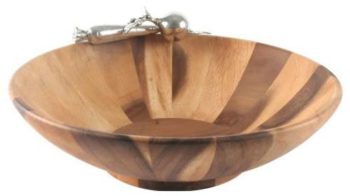 Vagabond House Garden Salad Bowl 16"W x 4.5" H