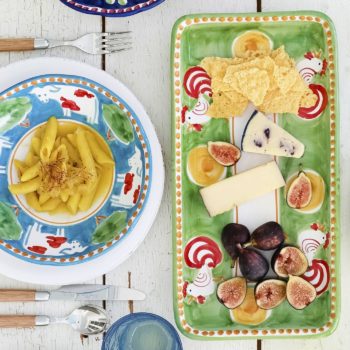 Vietri Campagna Gallina Rectangular Platter 15.5"L x 8"W - Image 2