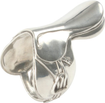 Vagabond House Riding Saddle Napkin Ring 2.75"L x 2.5" H