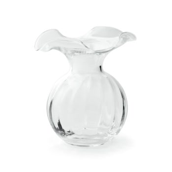 Vietri Hibiscus Small Fluted Vase 6.25"D, 7"H