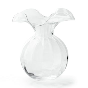 Vietri Hibiscus Medium Fluted Vase 9"D, 10"H