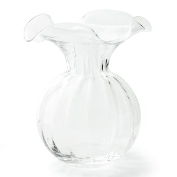 Vietri Hibiscus Large Fluted Vase 10"D, 12"H