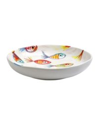 Vietri Pesci Colorati Shallow Bowl 13.5"D, 2.75"H