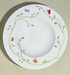 Raynaud Wing Song Rim Soup Plate  8.3"
