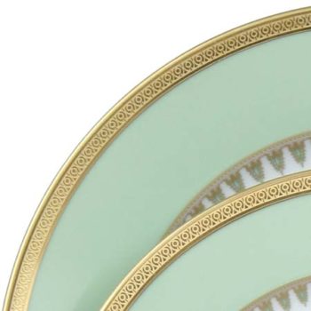 Haviland Oasis Green Tart Or Cake Platter 12.5"