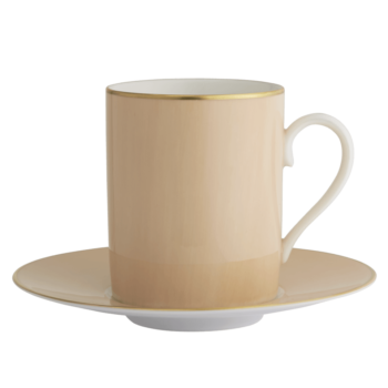 Robert Haviland & C. Parlon Lexington Beige Tall Cup & Saucer
