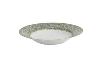 Robert Haviland & C. Parlon Syracuse Turquoise Rim Soup Plate 9"