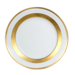 Robert Haviland & C. Parlon William Gold Dessert Plate 8.25"D