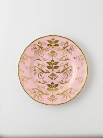 Royal Crown Derby Harlequin Baby Pink Salad Plate 8"D