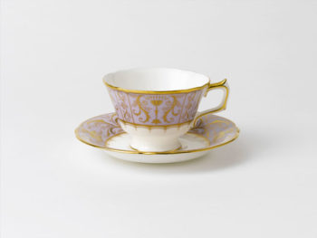 Royal Crown Derby Harlequin Lavender Tea Saucer