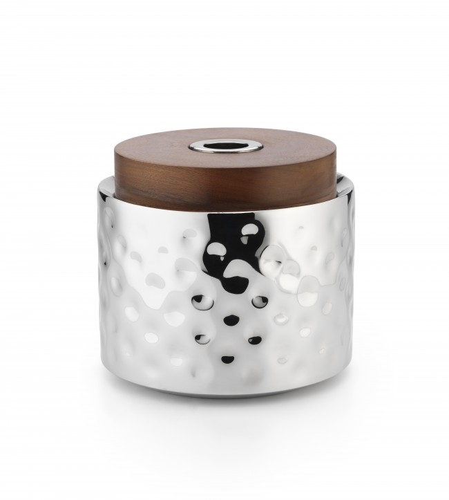 Mary Jurek Sierra Ice Bucket w/Wood Lid 7"H x 7½"D