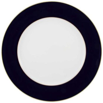 Raynaud Horizon Cobalt Blue with Gold Filet Buffet Plate 12.25"
