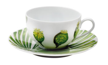 Ikebana Tea Cup And Saucer by Medard de Noblat