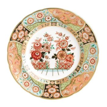 Royal Crown Derby Imari Accent Plate - Regency Flowers 8"