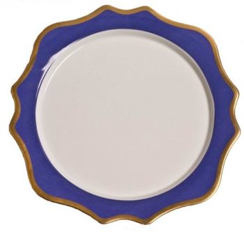 Anna Weatherley Anna's Palette Indigo Blue Charger Plate 12.0"