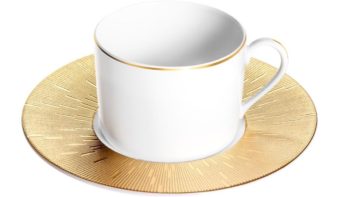 Haviland Infini Gold Tea Cup & Saucer