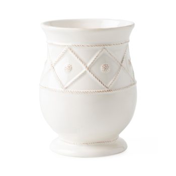 Juliska Berry & Thread Whitewash Utensil Crock 5.5" W, 7.25"H - Image 2