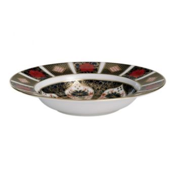 Royal Crown Derby Old Imari Rim Soup 8"