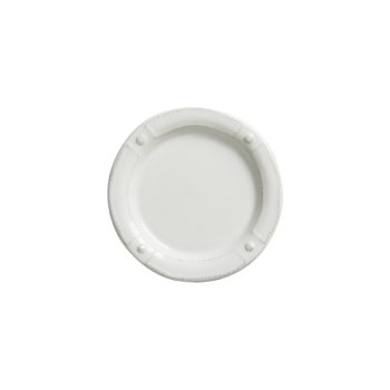 Juliska Berry & Thread French Panel Whitewash Side/Cocktail Plate  7" W