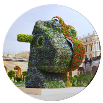 Jeff Koons Split-Rocker Coupe Service Plate 12.2"D for Bernardaud
