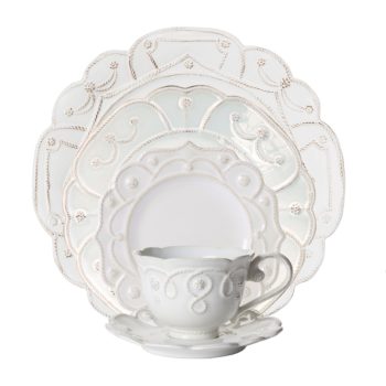 Juliska Jardins du Monde Whitewash 5pc Setting