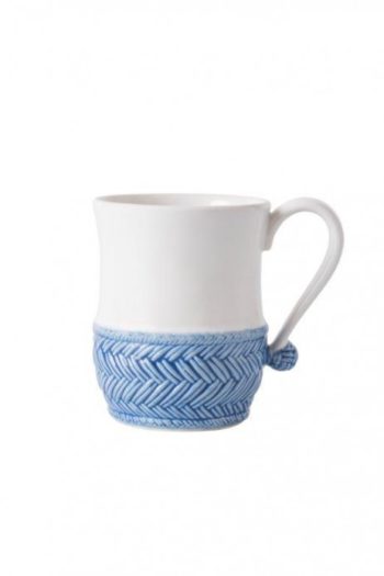 Juliska Le Panier White/Delft Mug 3.5" W x 4.5" H