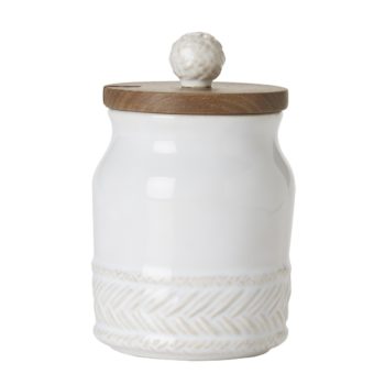 Juliska Le Panier Whitewash Sugar Pot 3"W, 4.5" H