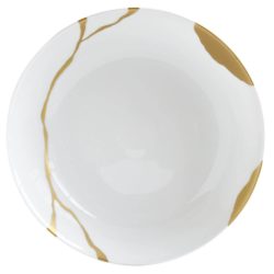 Deep salad bowl 140 oz 10.5'' Kintsugi - Sarkis | Bernardaud Porcelain