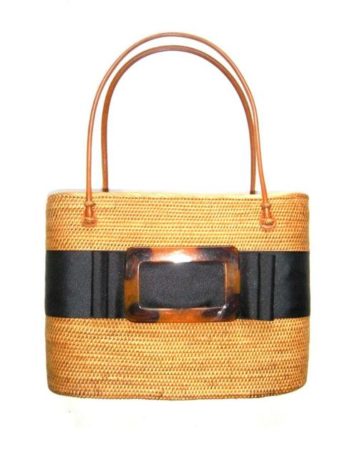 Lisi Lerch Bosom Buddy Bags Charlotte Large with black band tort buckle