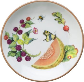 Julie Wear Summerlea Bread /Canapé Melon/Blackberry 6.5"