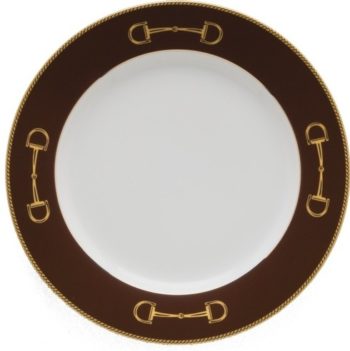 Julie Wear Designs Cheval Brown Charger 12" - Image 2