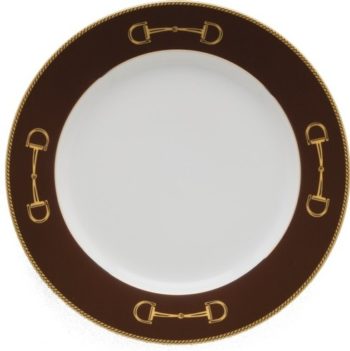 Julie Wear Designs Cheval Chestnut Brown Dinner 10 5/8" - Image 2
